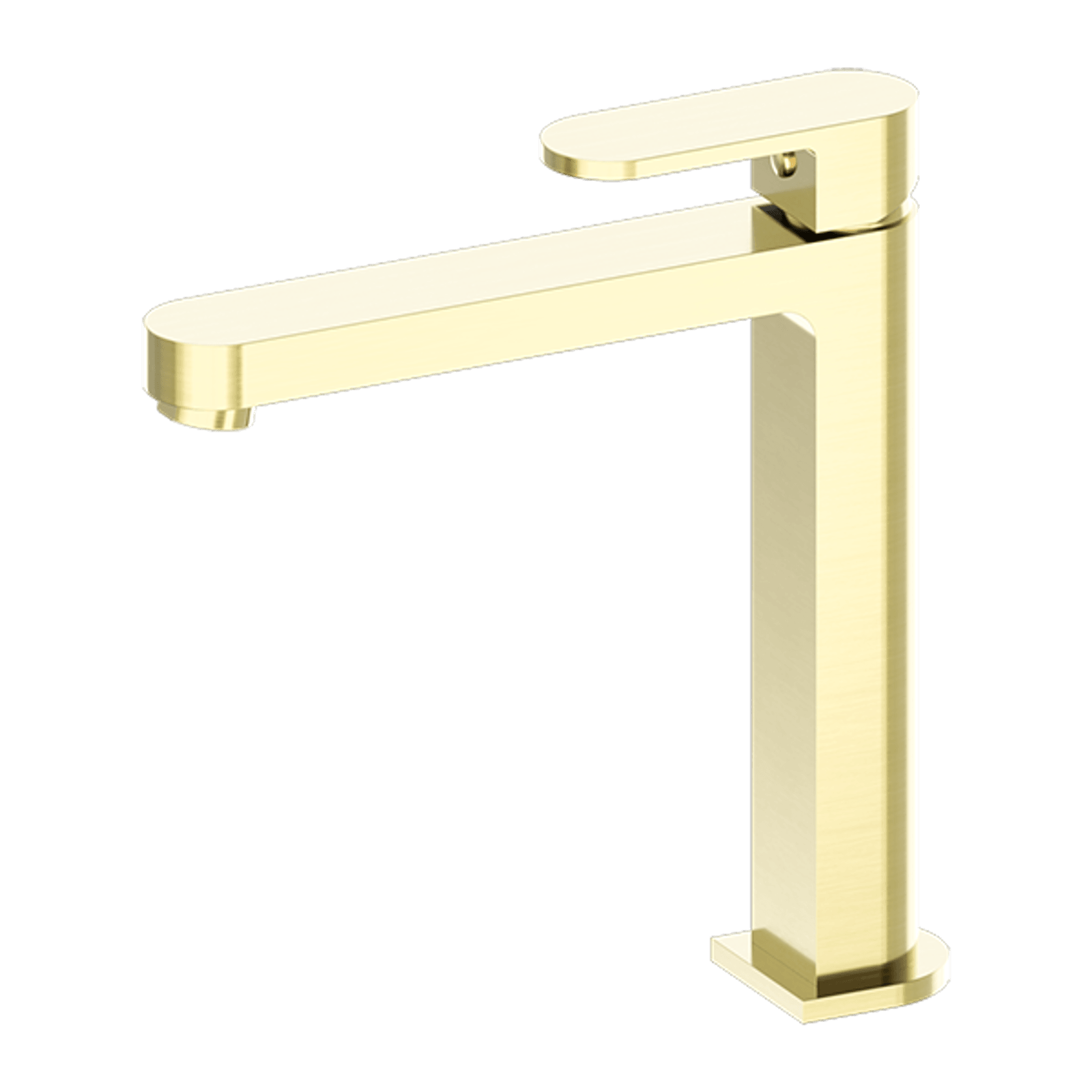 Ecco Tall Basin Mixer Brushed Gold gallery detail image