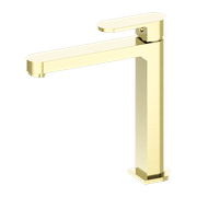 Ecco Tall Basin Mixer Brushed Gold gallery detail image