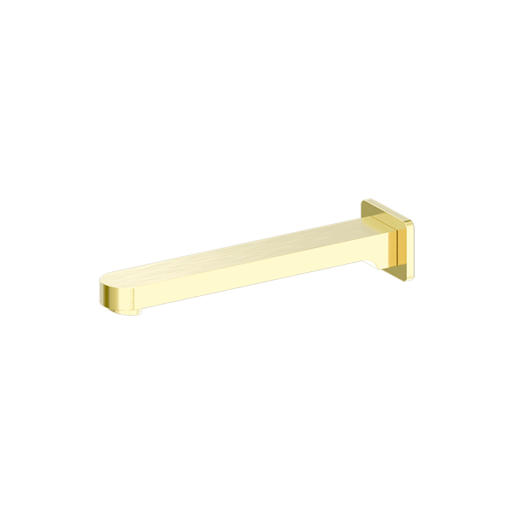 Ecco Fixed Bath Spout Only Brushed Gold gallery detail image