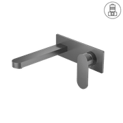 Ecco Wall Basin/Bath Mixer Gun Metal gallery detail image