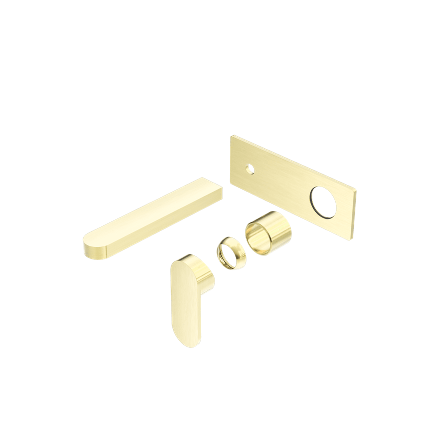 Ecco Wall Basin/Bath Mixer Trim Kits Only Brushed Gold gallery detail image