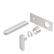 Ecco Wall Basin/Bath Mixer Trim Kits Only Brushed Nickel gallery detail image