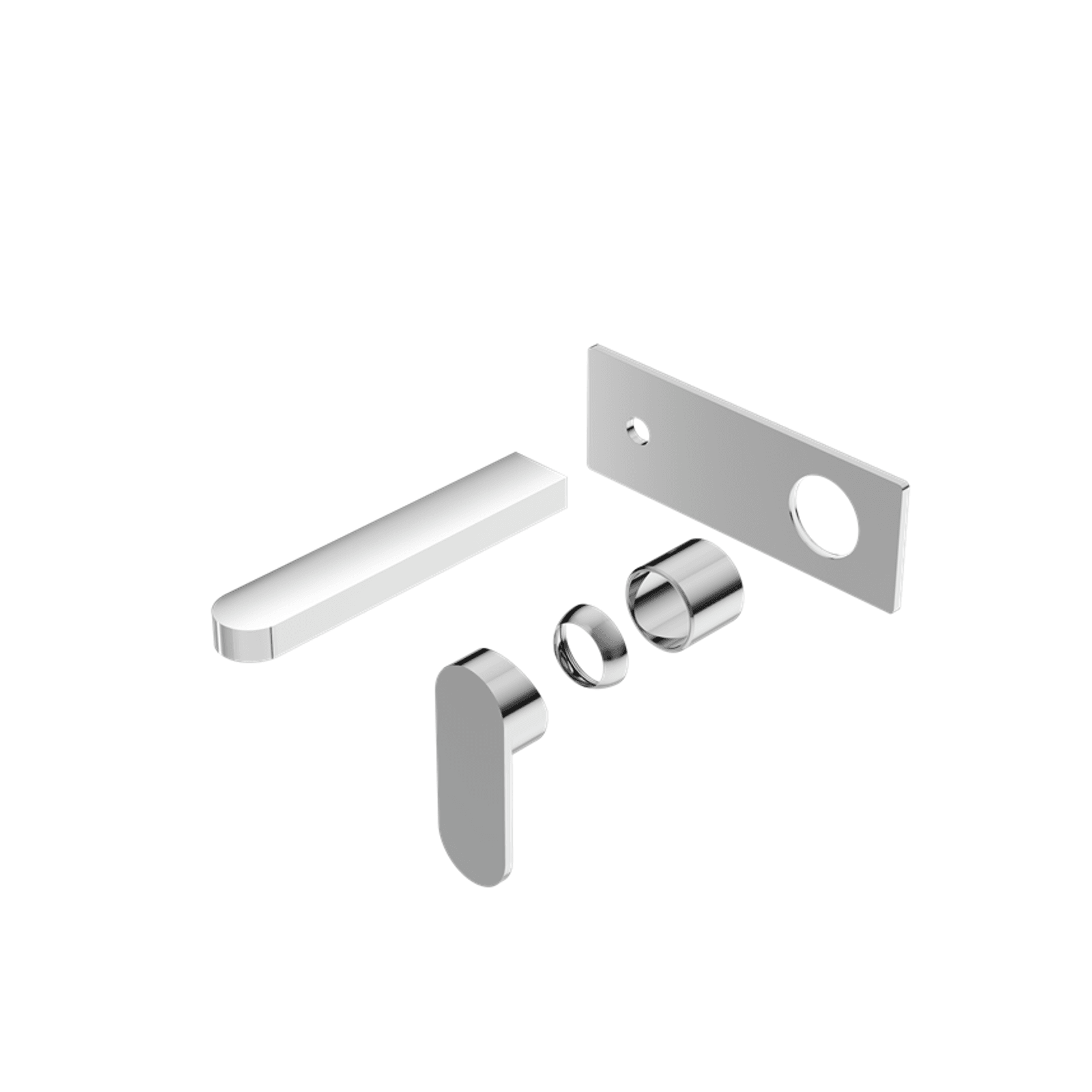 Ecco Wall Basin/Bath Mixer Trim Kits Only Chrome gallery detail image