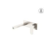 Ecco Wall Basin/Bath Mixer Brushed Nickel gallery detail image