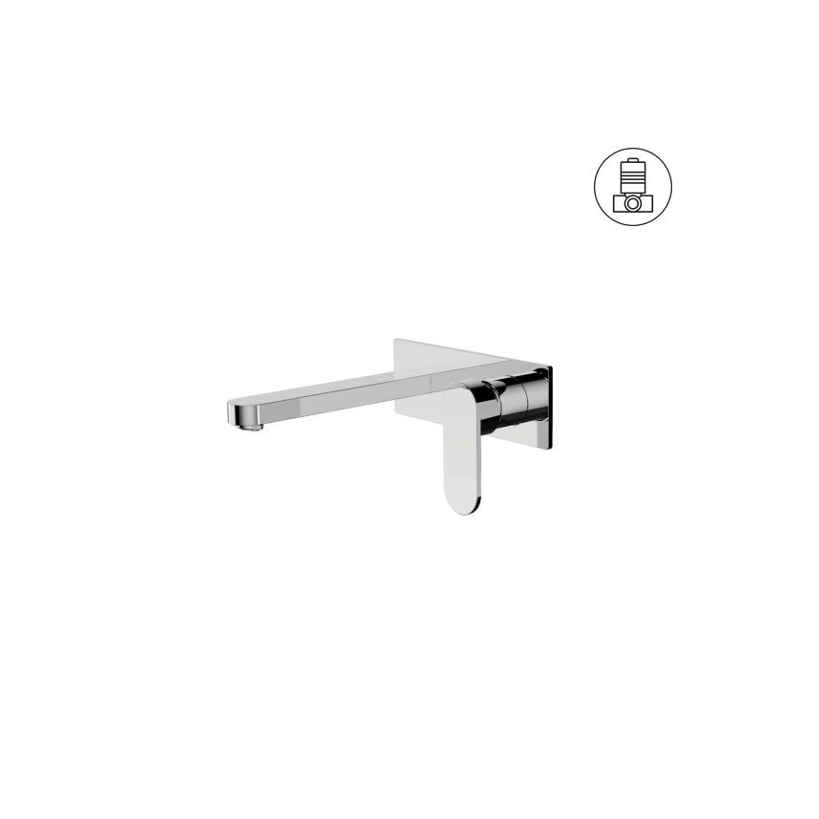Ecco Wall Basin/Bath Mixer Chrome gallery detail image