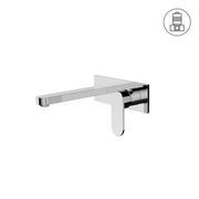 Ecco Wall Basin/Bath Mixer Chrome gallery detail image