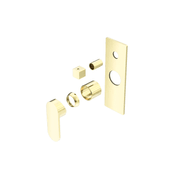 Ecco Shower Mixer With Divertor Trim Kits Only Brushed Gold gallery detail image