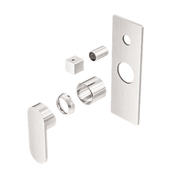 Ecco Shower Mixer With Divertor Trim Kits Only Brushed Nickel gallery detail image