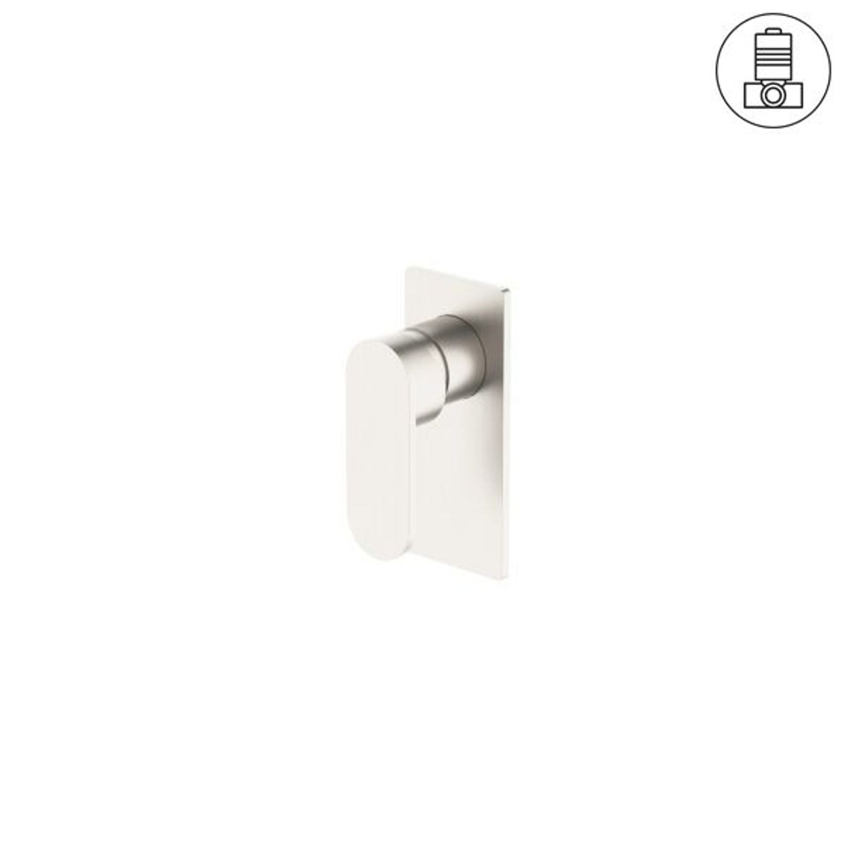 Ecco Shower Mixer Brushed Nickel gallery detail image