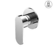 Ecco Shower Mixer 80mm Round Plate Chrome gallery detail image