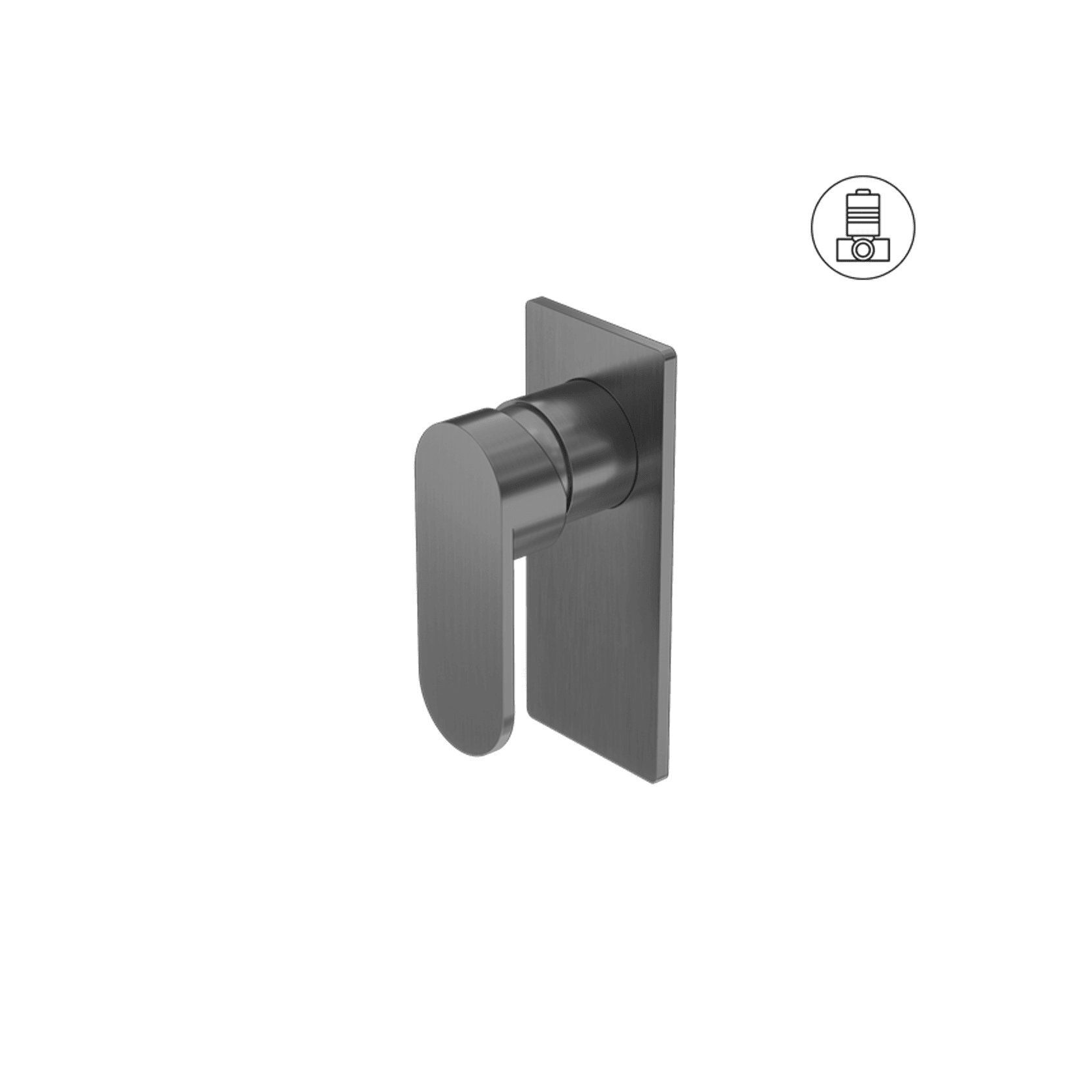 Ecco Shower Mixer Gun Metal gallery detail image