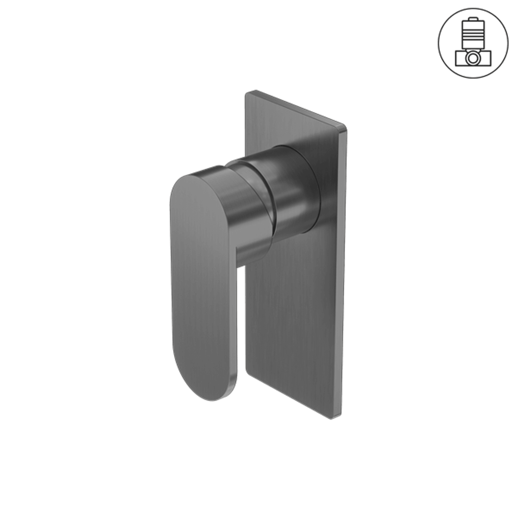 Ecco Shower Mixer Gun Metal gallery detail image