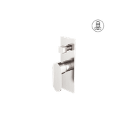 Ecco Shower Mixer With Divertor Brushed Nickel gallery detail image