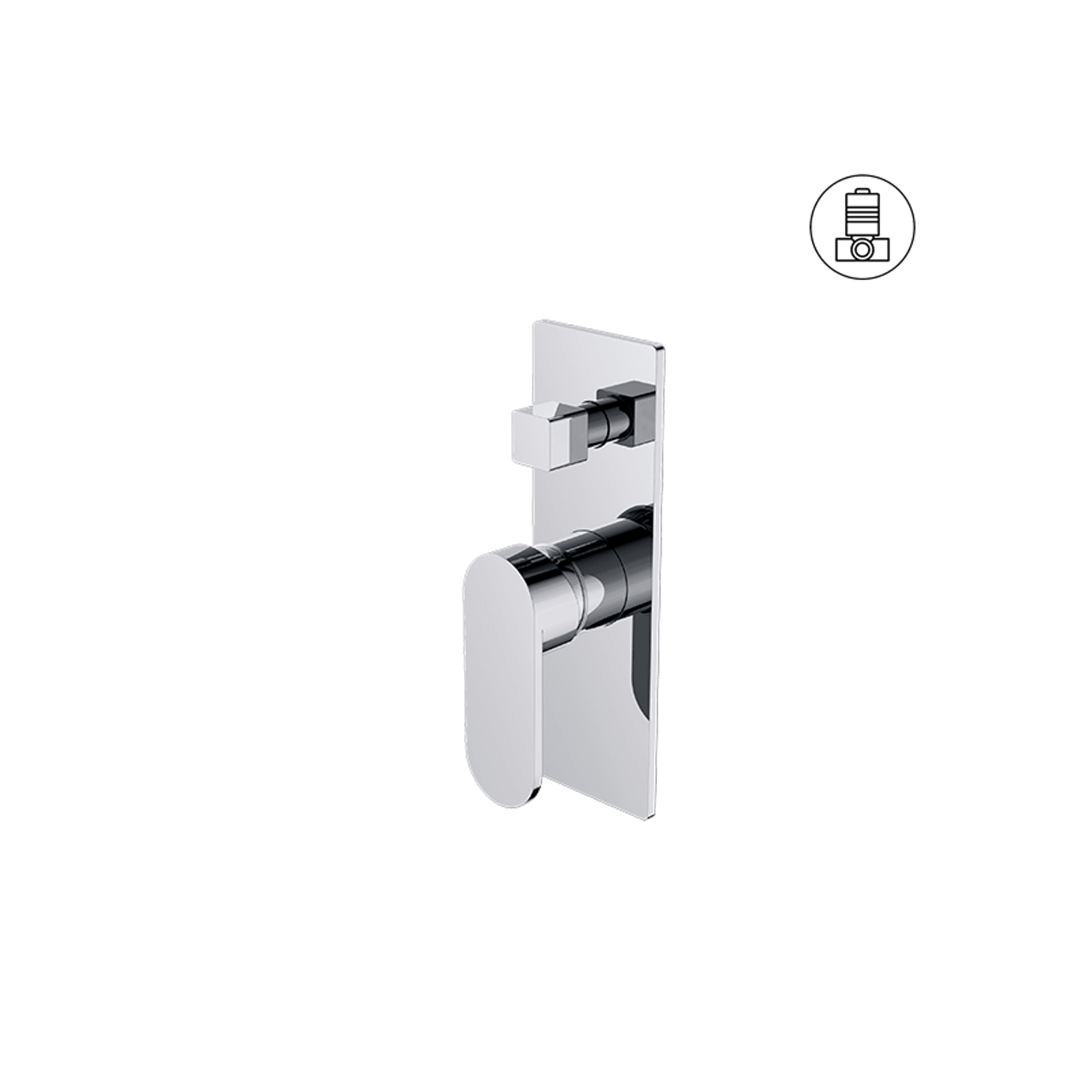 Ecco Shower Mixer With Divertor Chrome gallery detail image