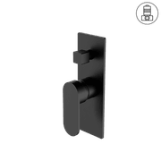 Ecco Shower Mixer With Divertor Matte Black gallery detail image