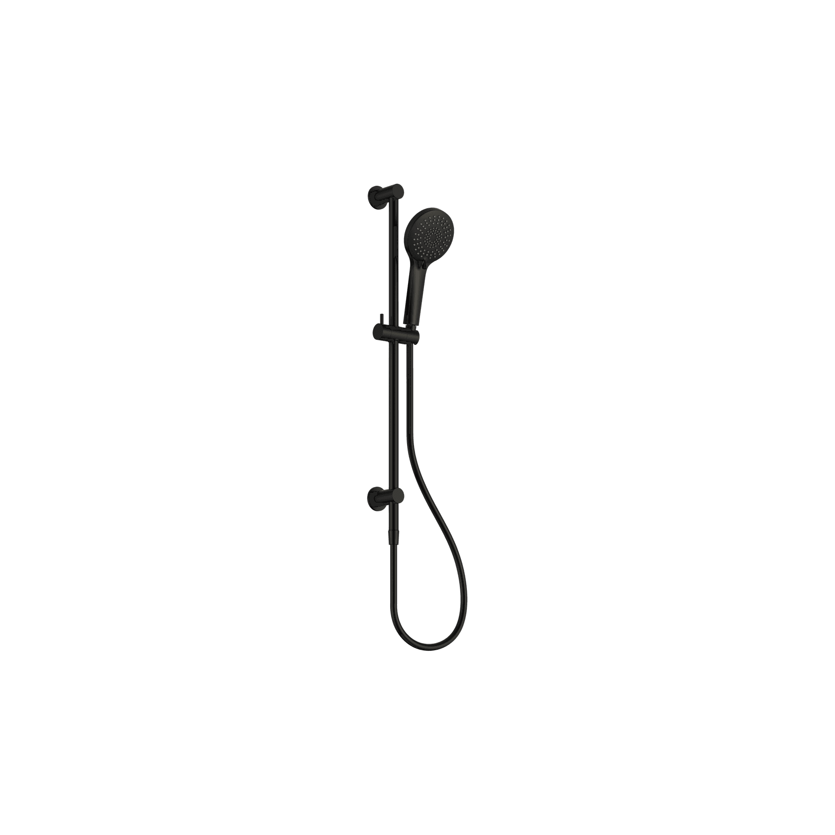 3-Function Shower Rail Matte Black gallery detail image