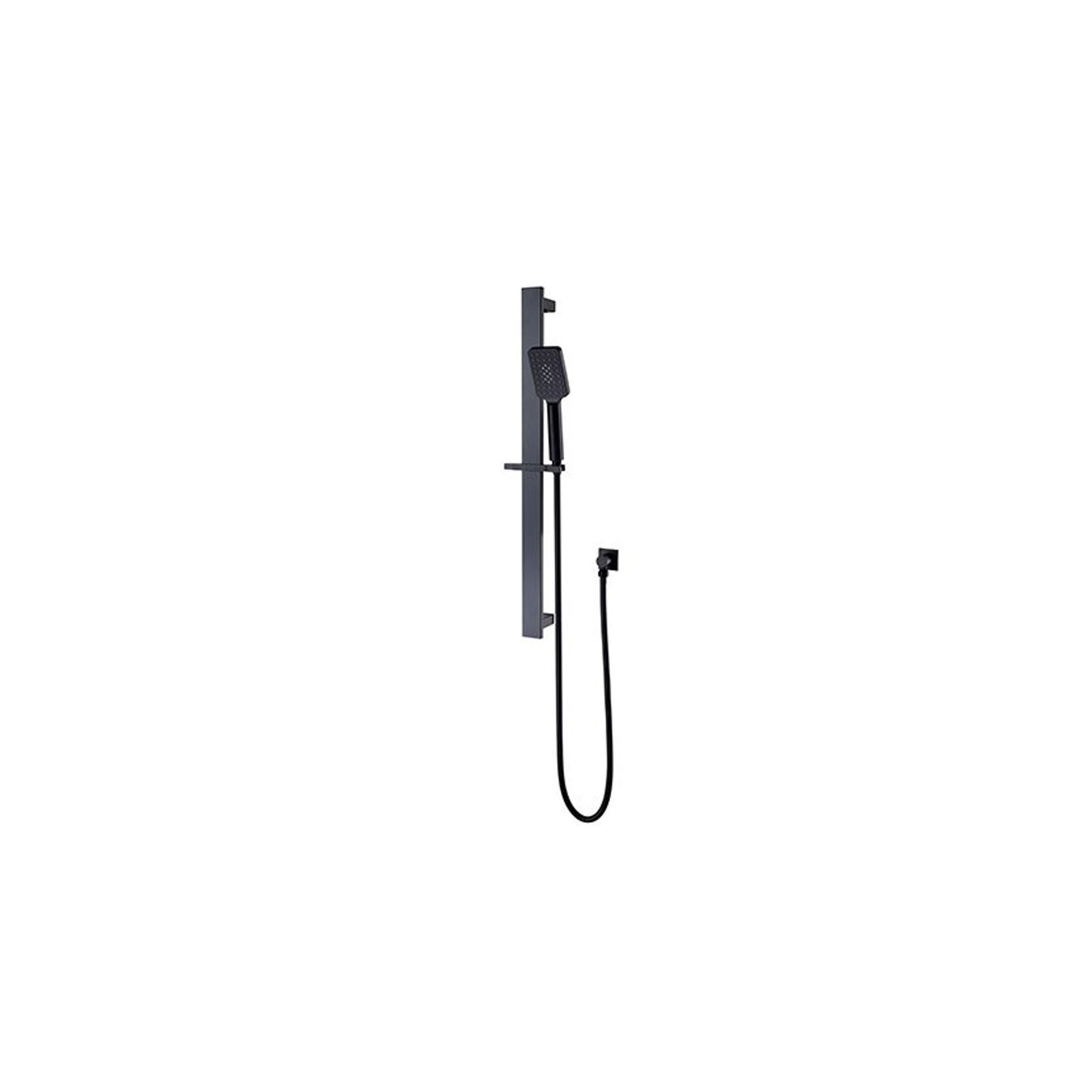 Celia New Shower Rail Matte Black gallery detail image