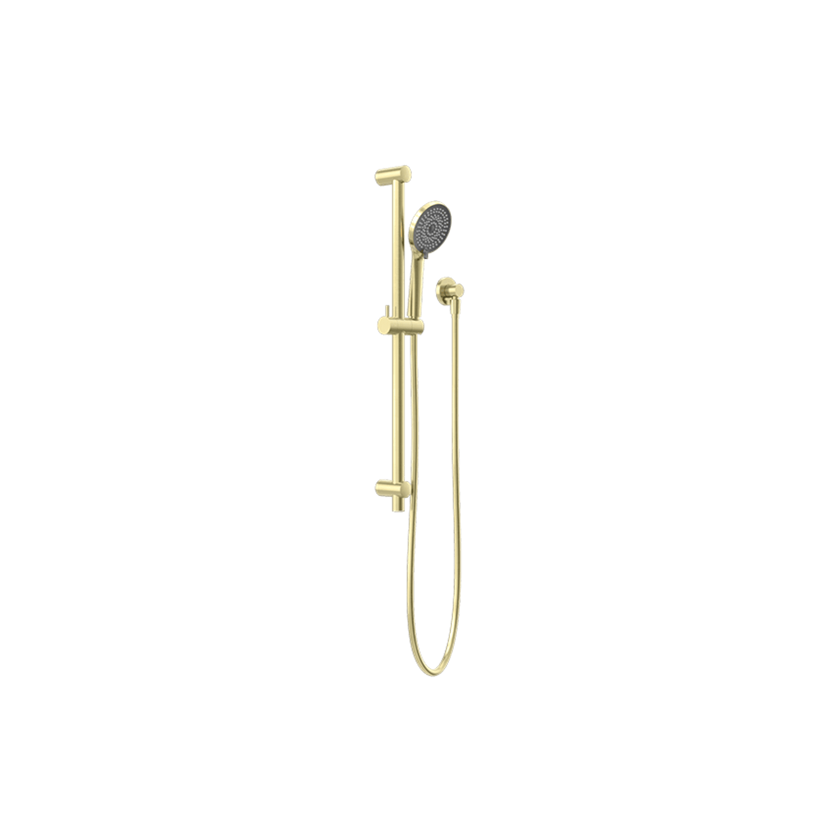 Round Metal Project Rail Shower Brushed Gold gallery detail image