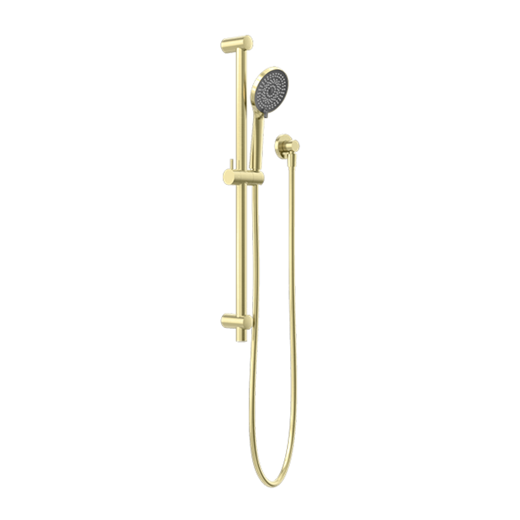 Round Metal Project Rail Shower Brushed Gold gallery detail image