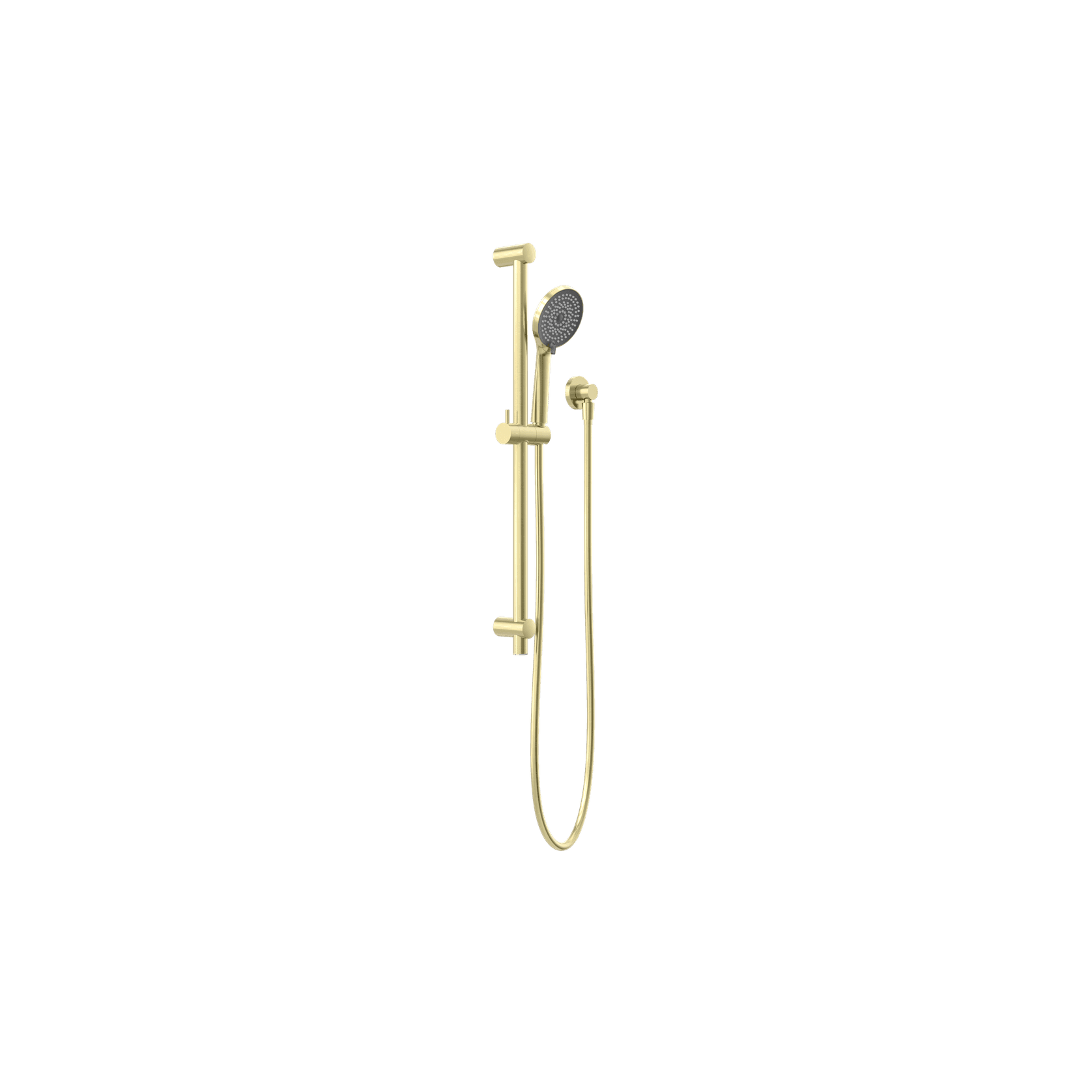 Round Metal Project Shower Rail 4 Star Rating Brushed Gold gallery detail image