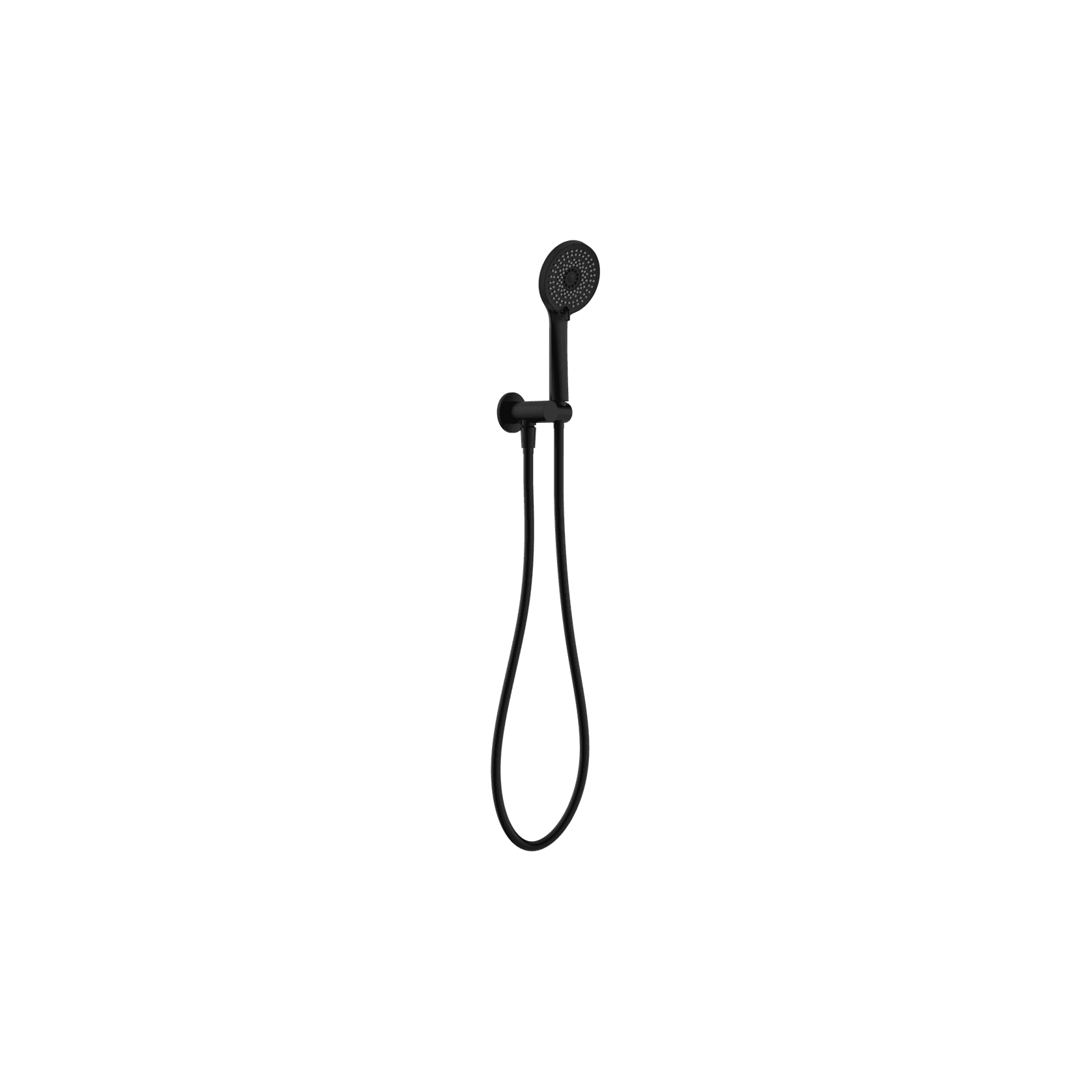 Project Round Shower On Bracket 4 Star Rating Matte Black gallery detail image