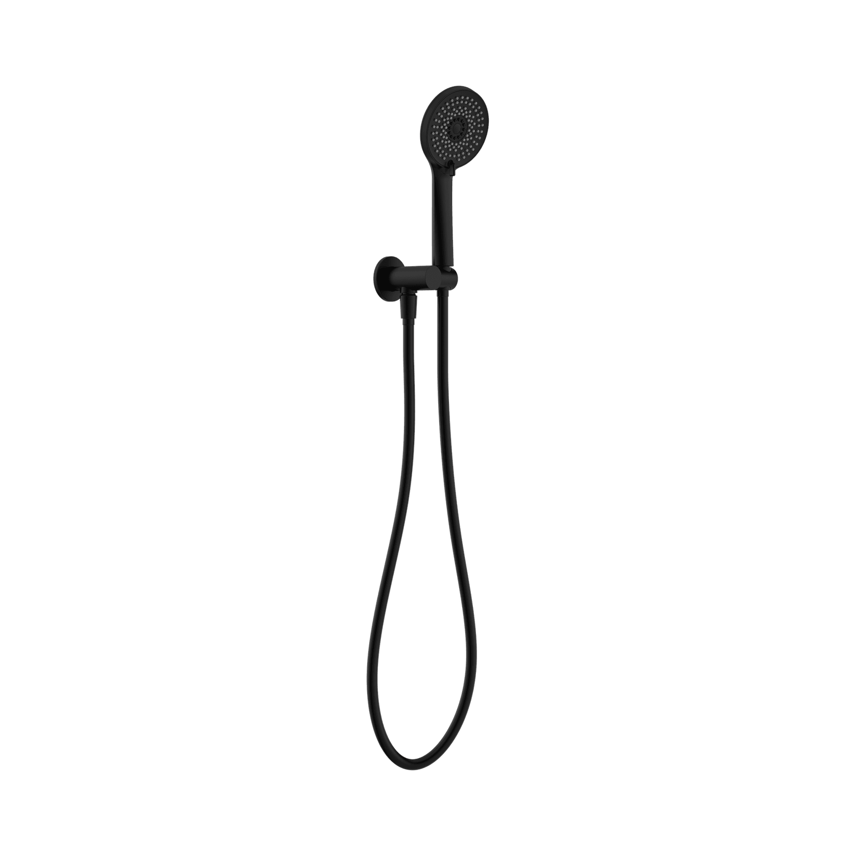 Project Round Shower On Bracket 4 Star Rating Matte Black gallery detail image