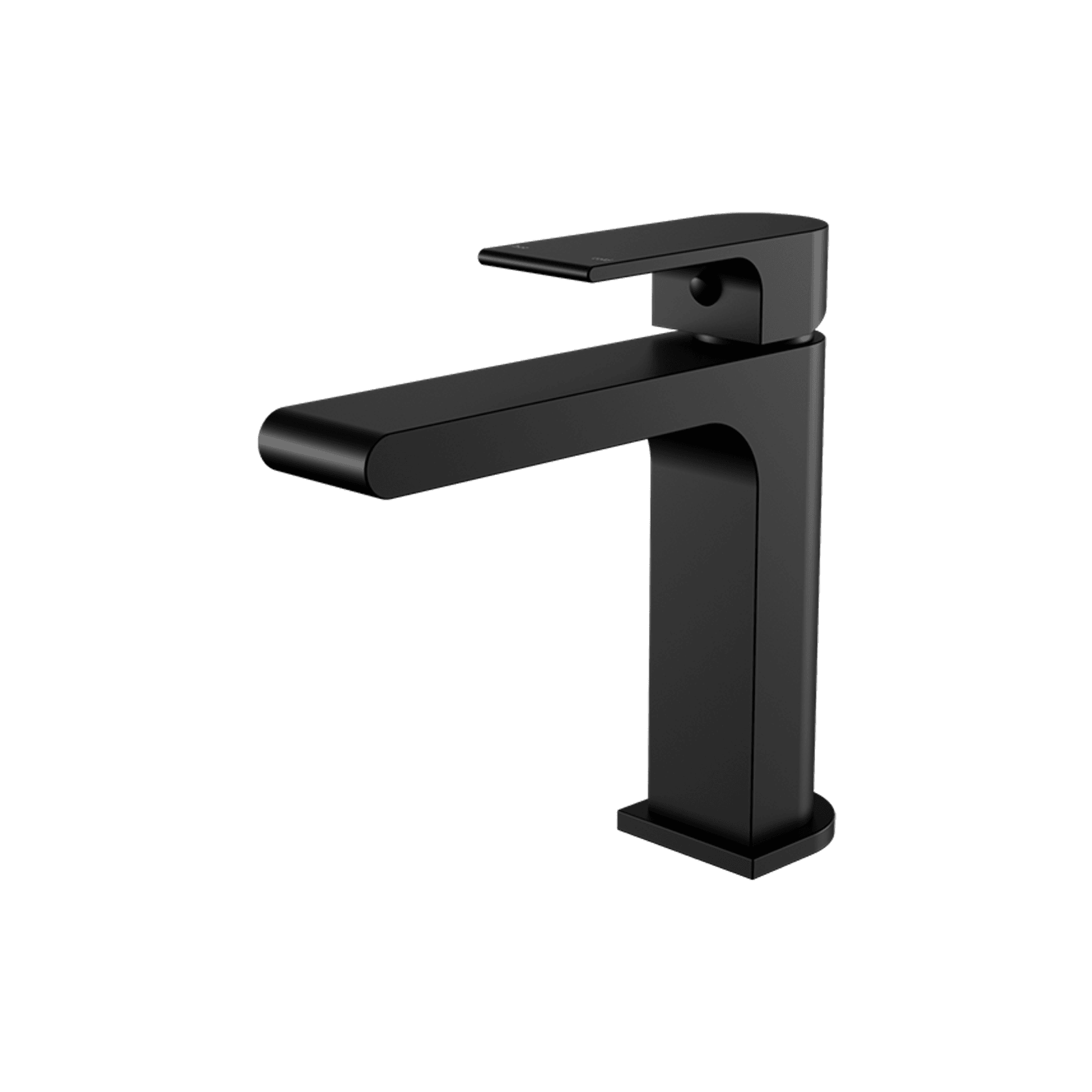 Bianca Basin Mixer Straight Spout | Matte Black gallery detail image