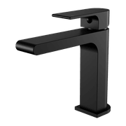 Bianca Basin Mixer Straight Spout | Matte Black gallery detail image
