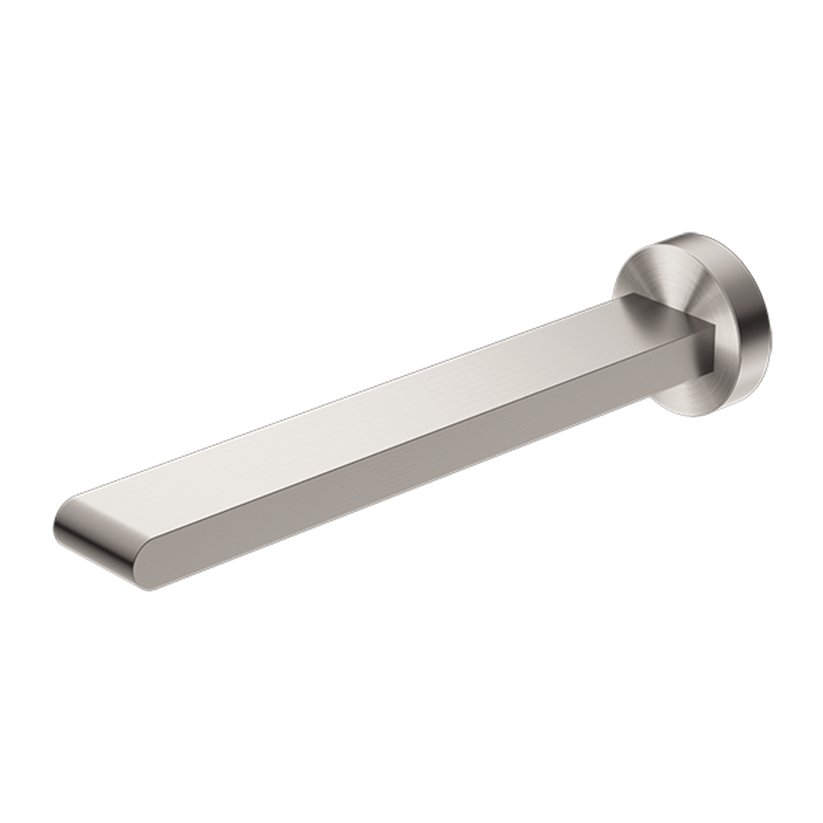 Bianca Fixed Bath Spout 240mm | Brushed Nickel gallery detail image