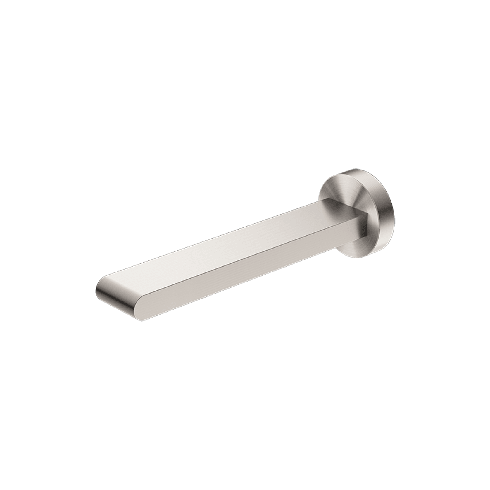 Bianca Fixed Bath Spout 200mm | Brushed Nickel gallery detail image