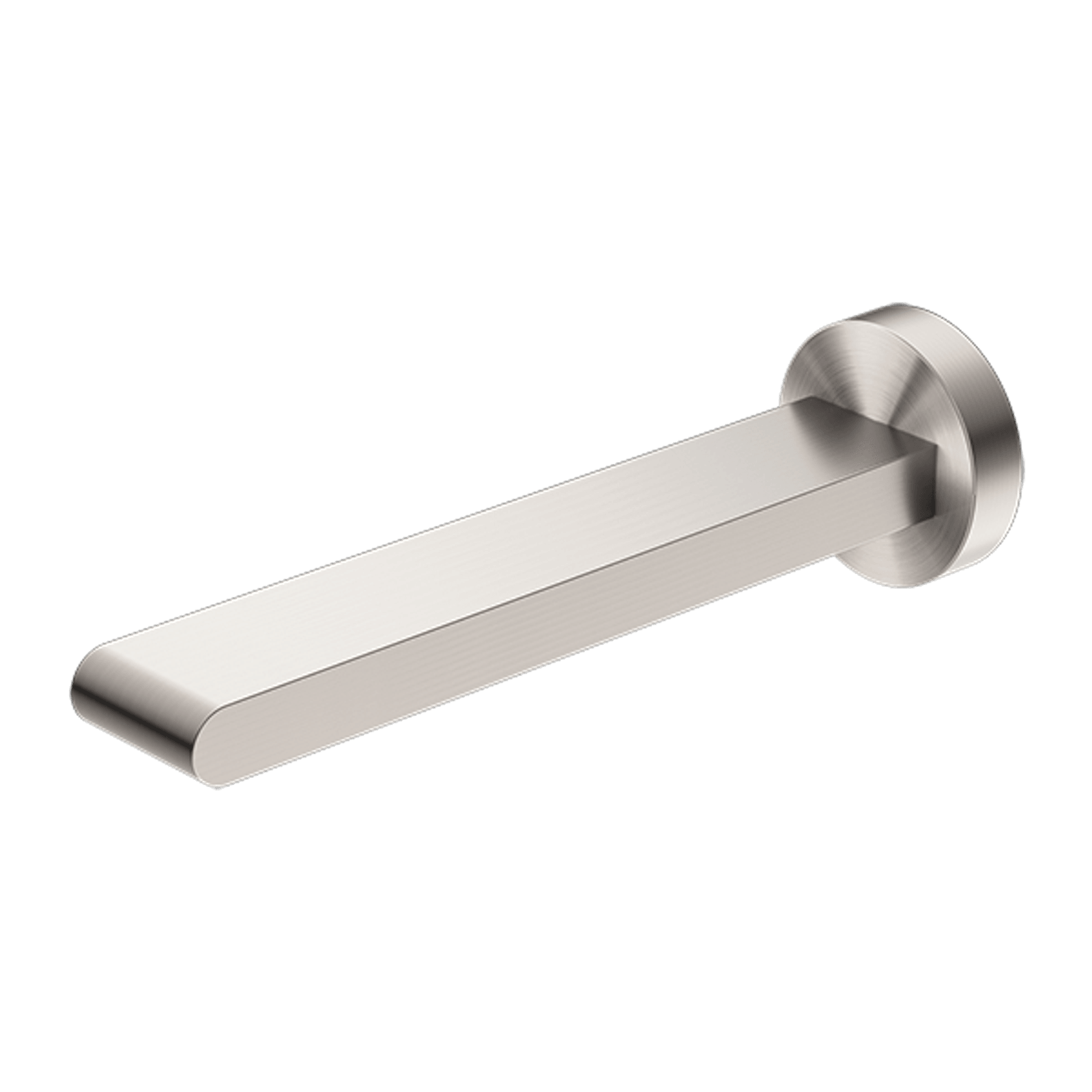 Bianca Fixed Bath Spout 200mm | Brushed Nickel gallery detail image