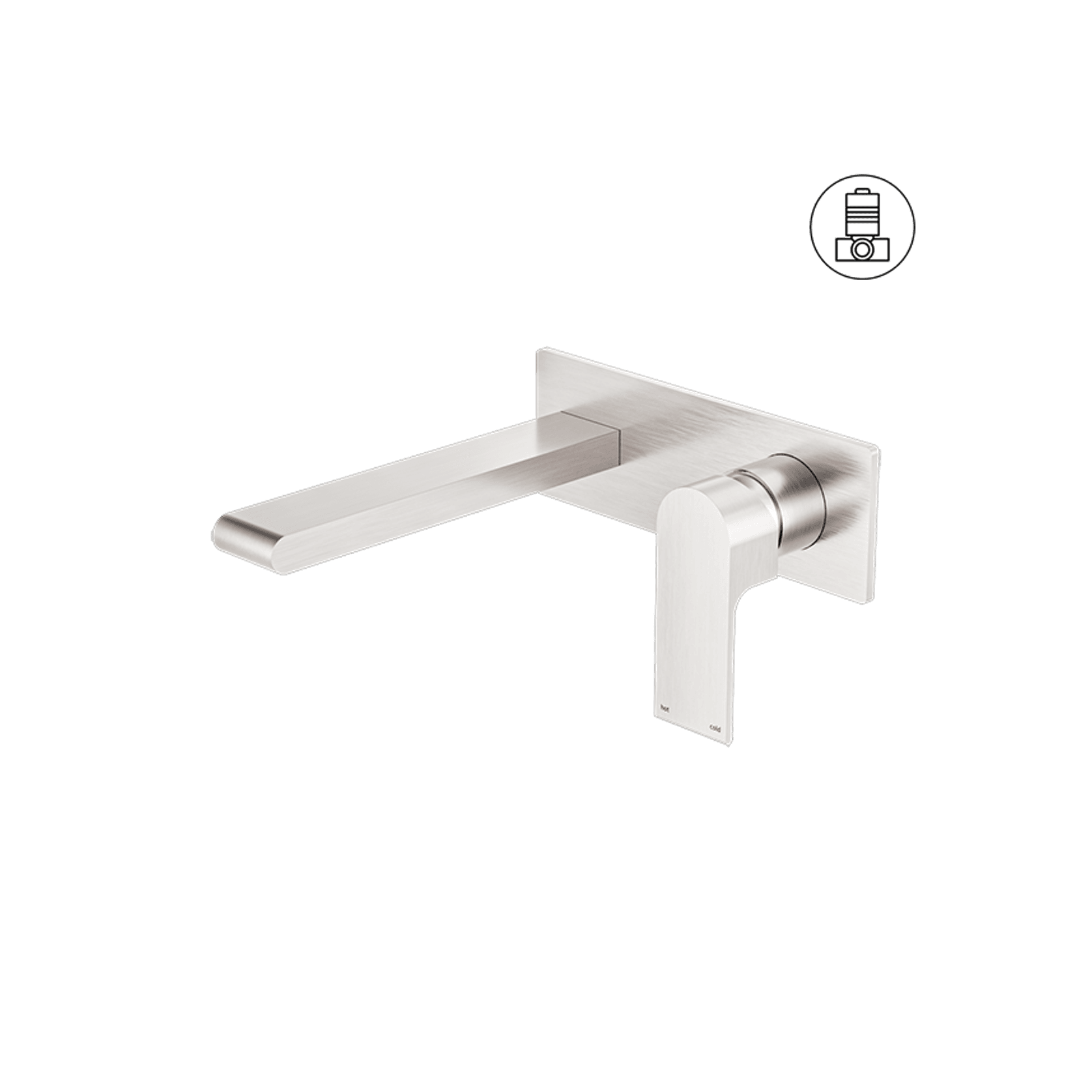 Bianca Basin/Bath Mixer 230mm | Brushed Nickel gallery detail image