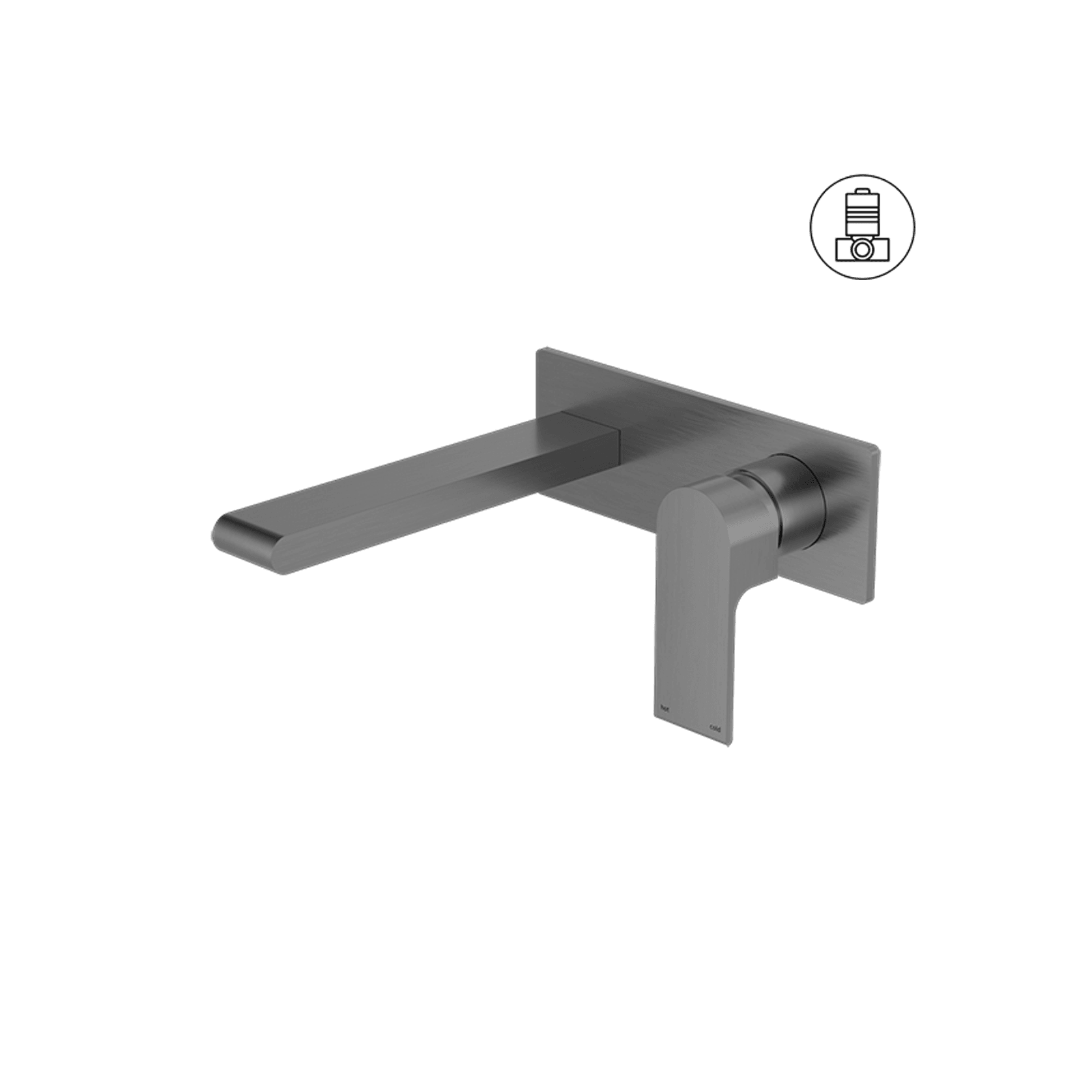 Bianca Basin/Bath Mixer 230mm | Gun Metal gallery detail image