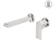 Bianca Basin/Bath Mixer Back Plate 230mm | Brushed Nickel gallery detail image