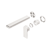 Bianca Wall Basin/Bath Mixer Separate Back Plate 230mm Trim Kits | Brushed Nickel gallery detail image