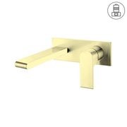 Bianca Wall Basin/Bath Mixer 187mm | Brushed Gold gallery detail image