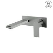 Bianca Wall Basin/Bath Mixer 187mm | Gun Metal gallery detail image