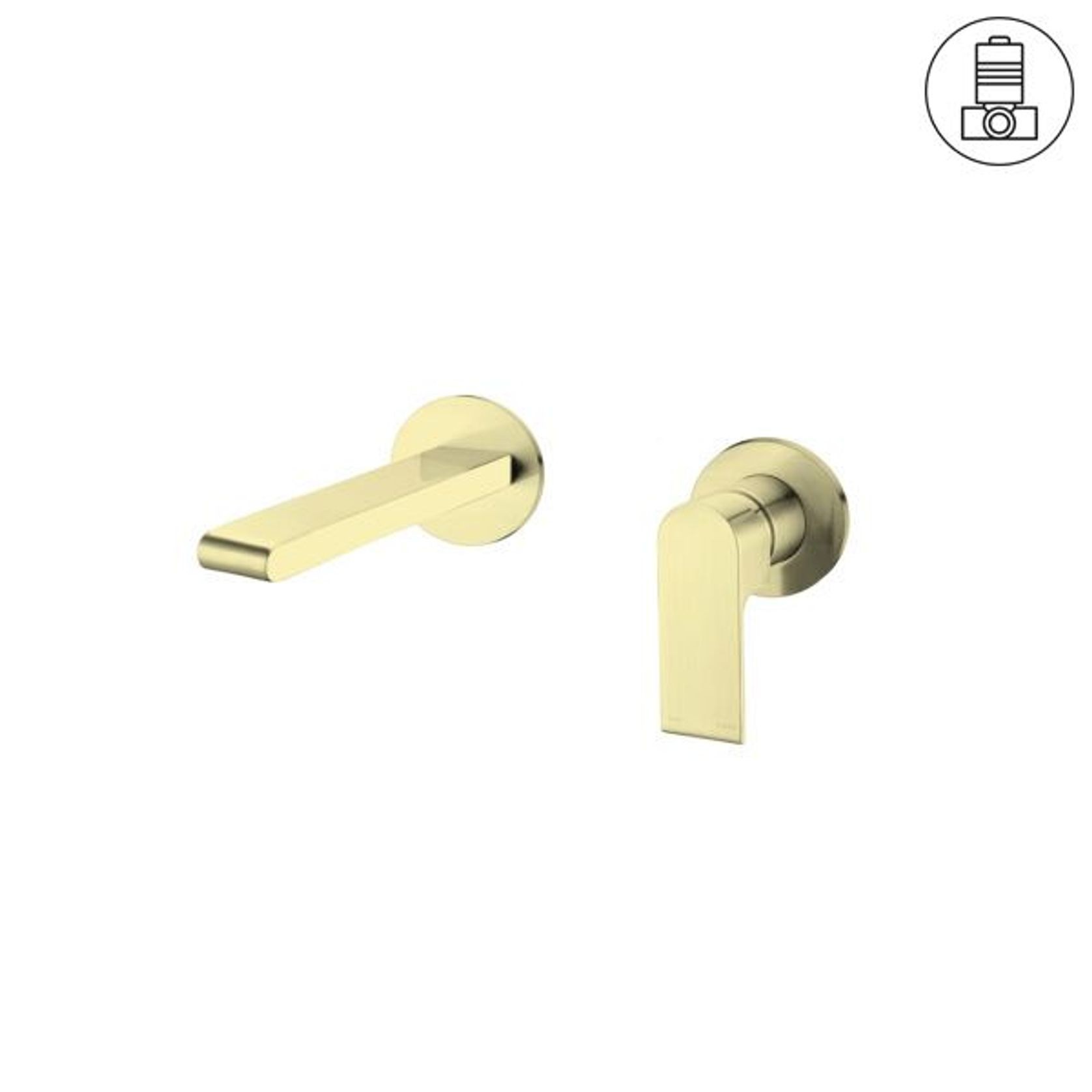 Bianca Mixer Separate Back Plate 187mm | Brushed Gold gallery detail image