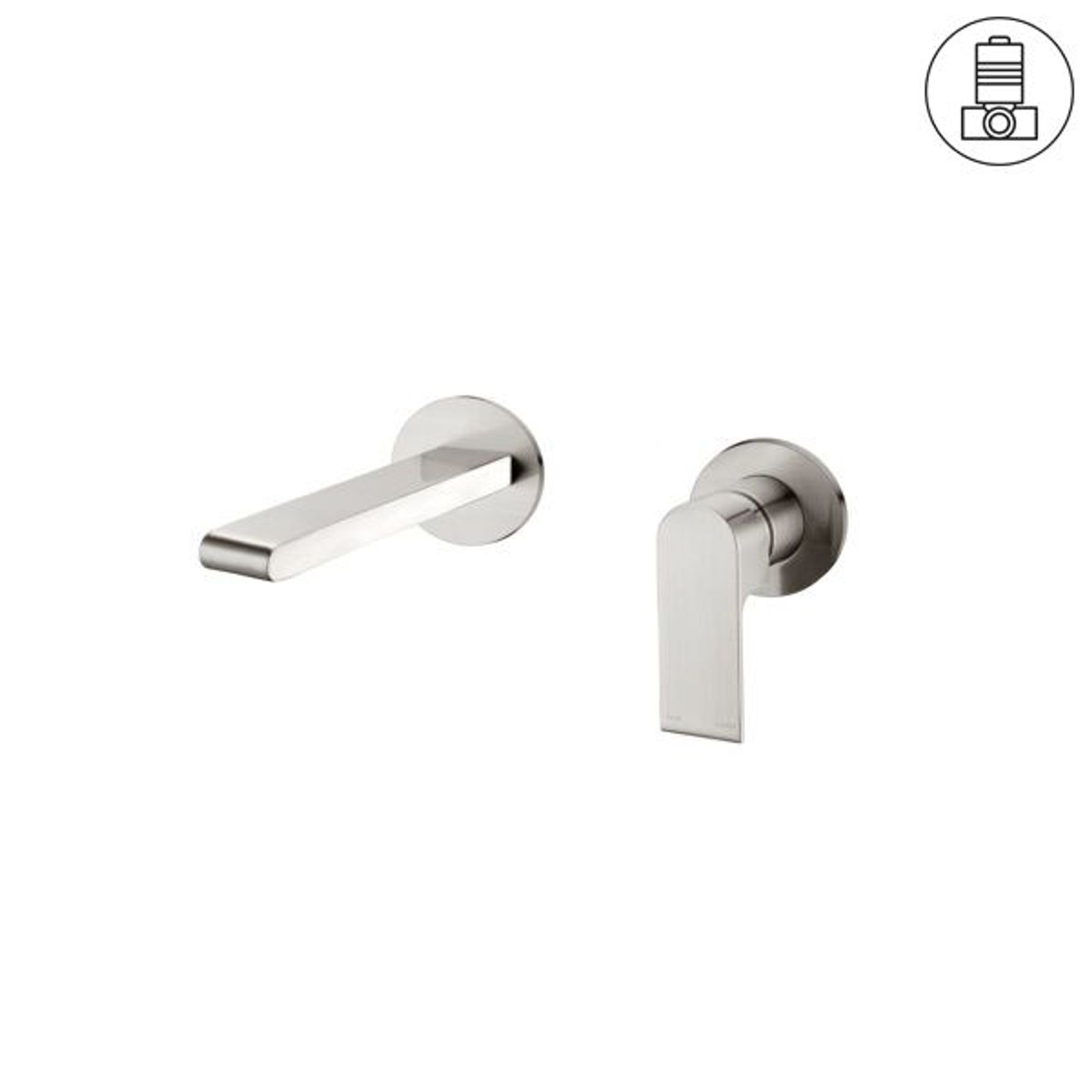 Bianca Mixer Separate Back Plate 187mm | Brushed Nickel gallery detail image