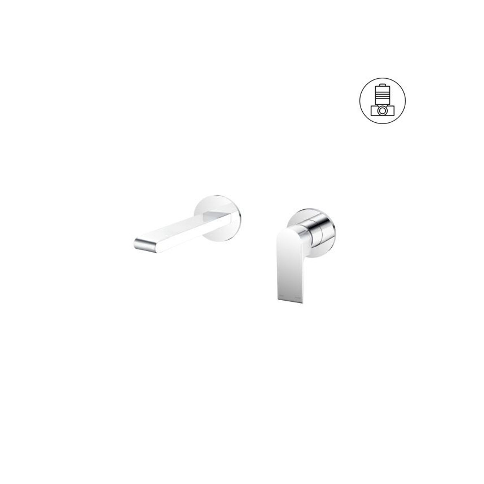 Bianca Mixer Separate Back Plate 187mm | Chrome gallery detail image