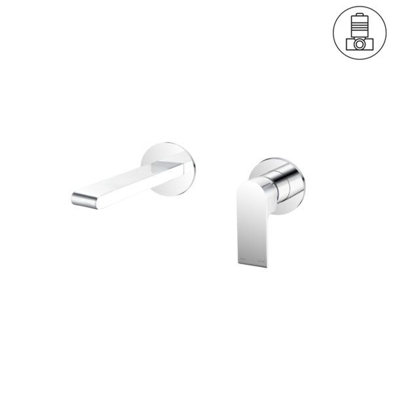 Bianca Mixer Separate Back Plate 187mm | Chrome gallery detail image