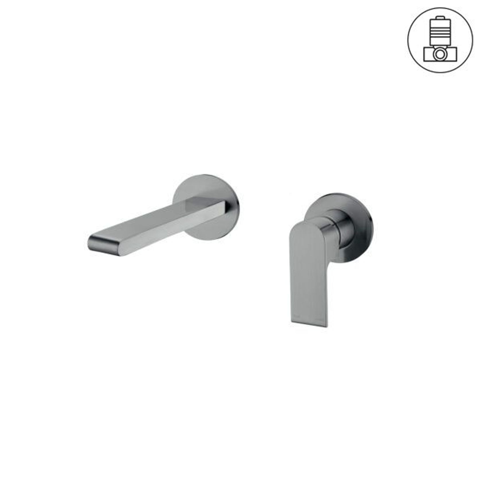 Bianca Mixer Separate Back Plate 187mm | Gun Metal gallery detail image