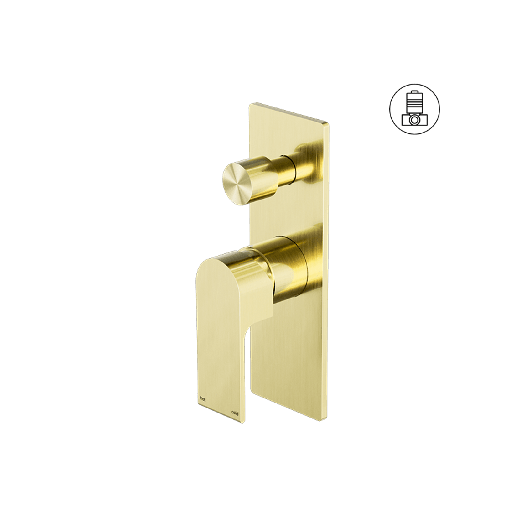 Bianca Shower Mixer & Divertor | Brushed Gold gallery detail image