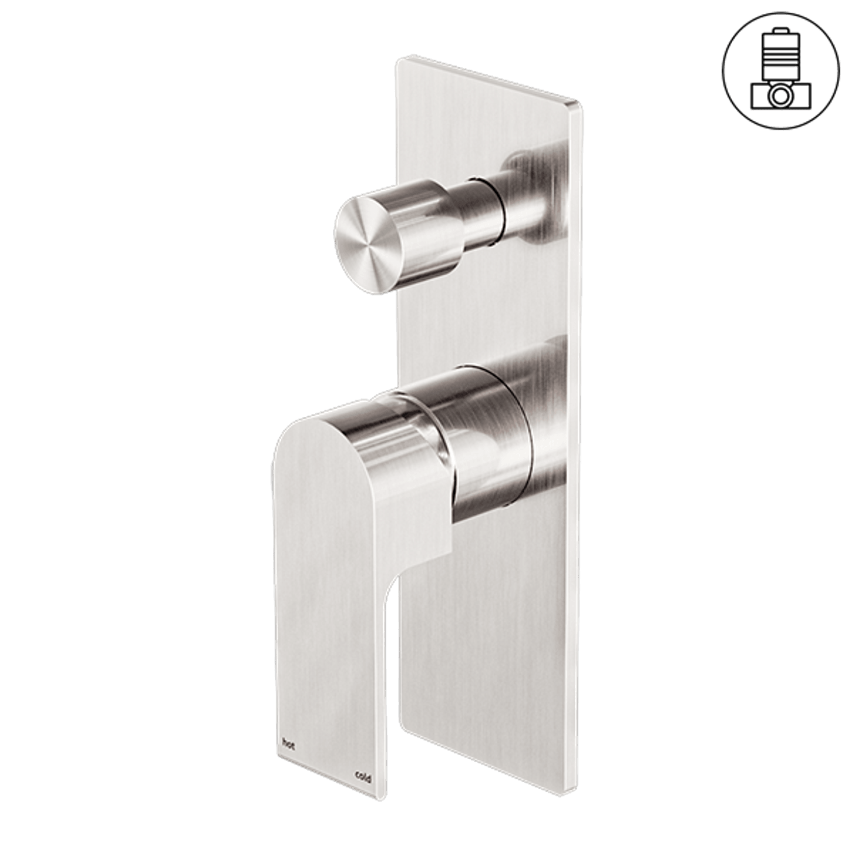 Bianca Shower Mixer & Divertor | Brushed Nickel gallery detail image