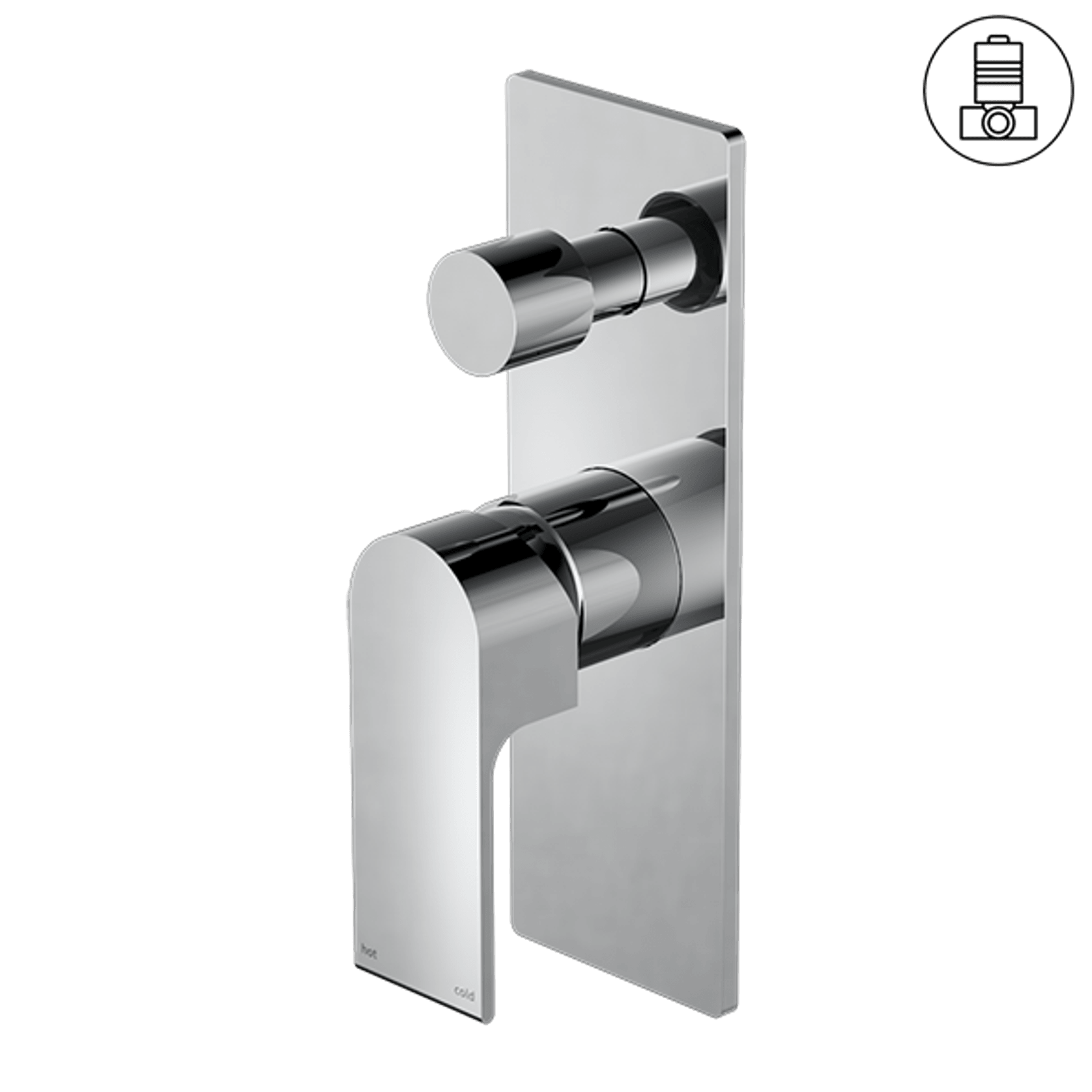 Bianca Shower Mixer & Divertor | Chrome gallery detail image