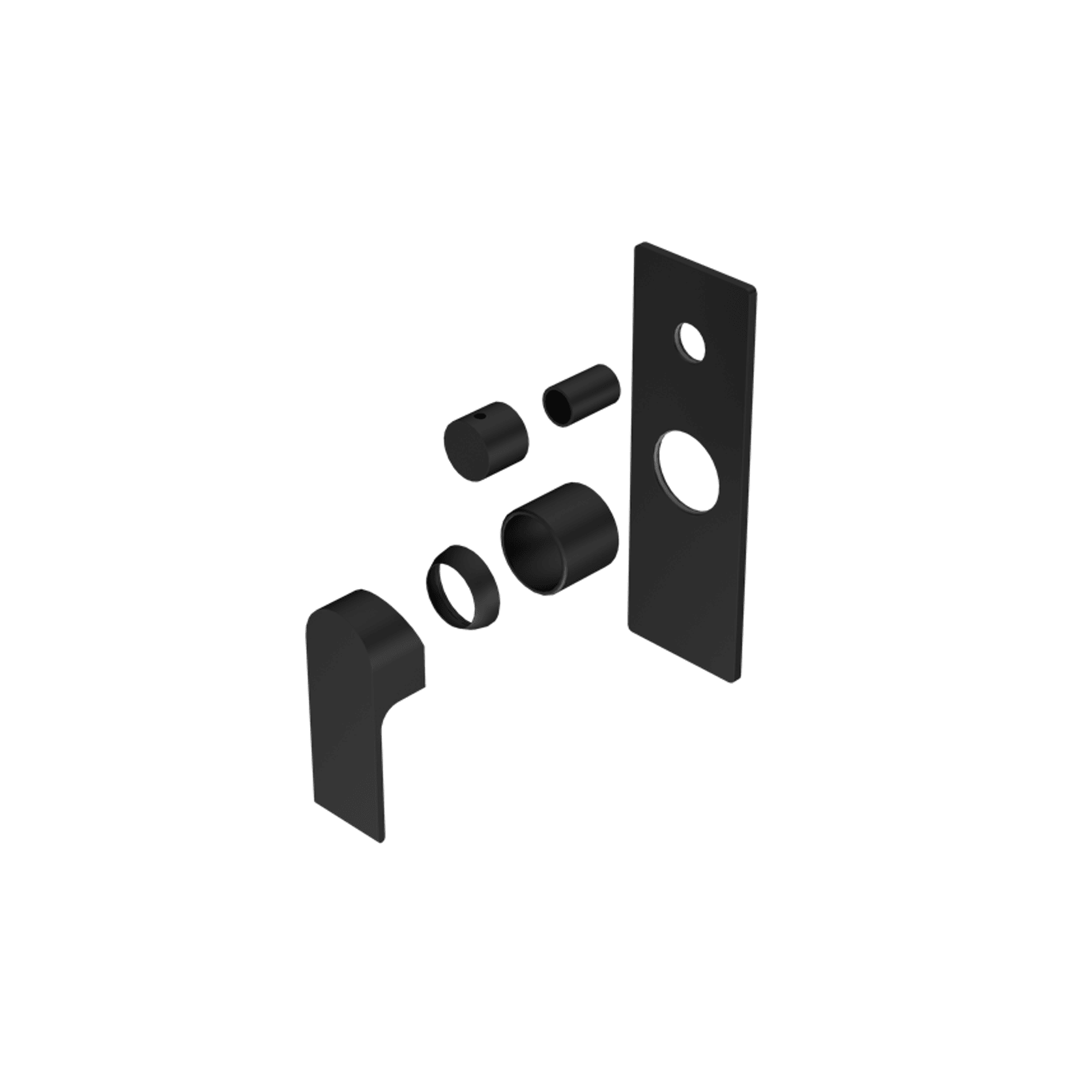 Bianca Shower Mixer & Divertor Trim Kits | Matte Black gallery detail image