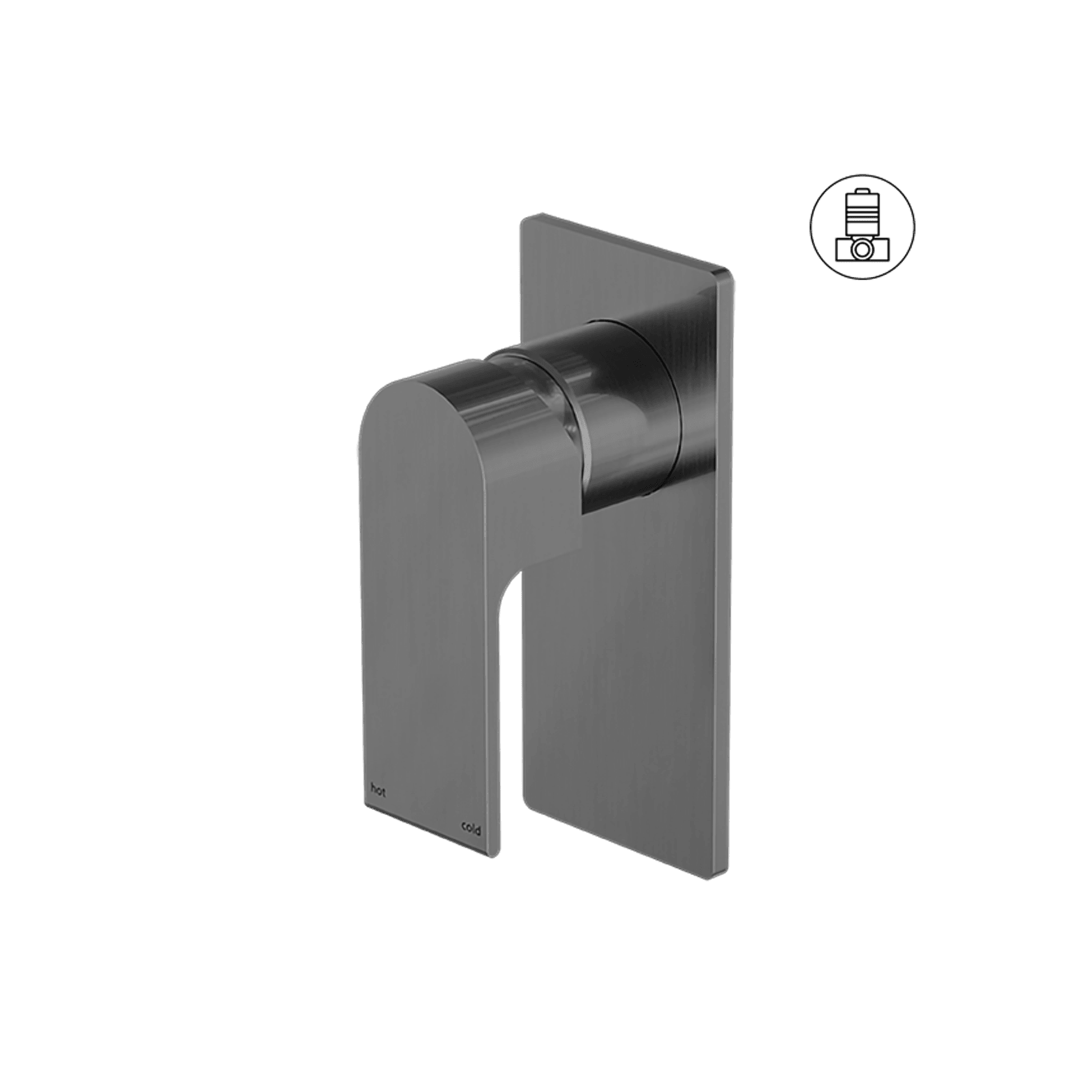 Bianca Shower Mixer | Gun Metal gallery detail image