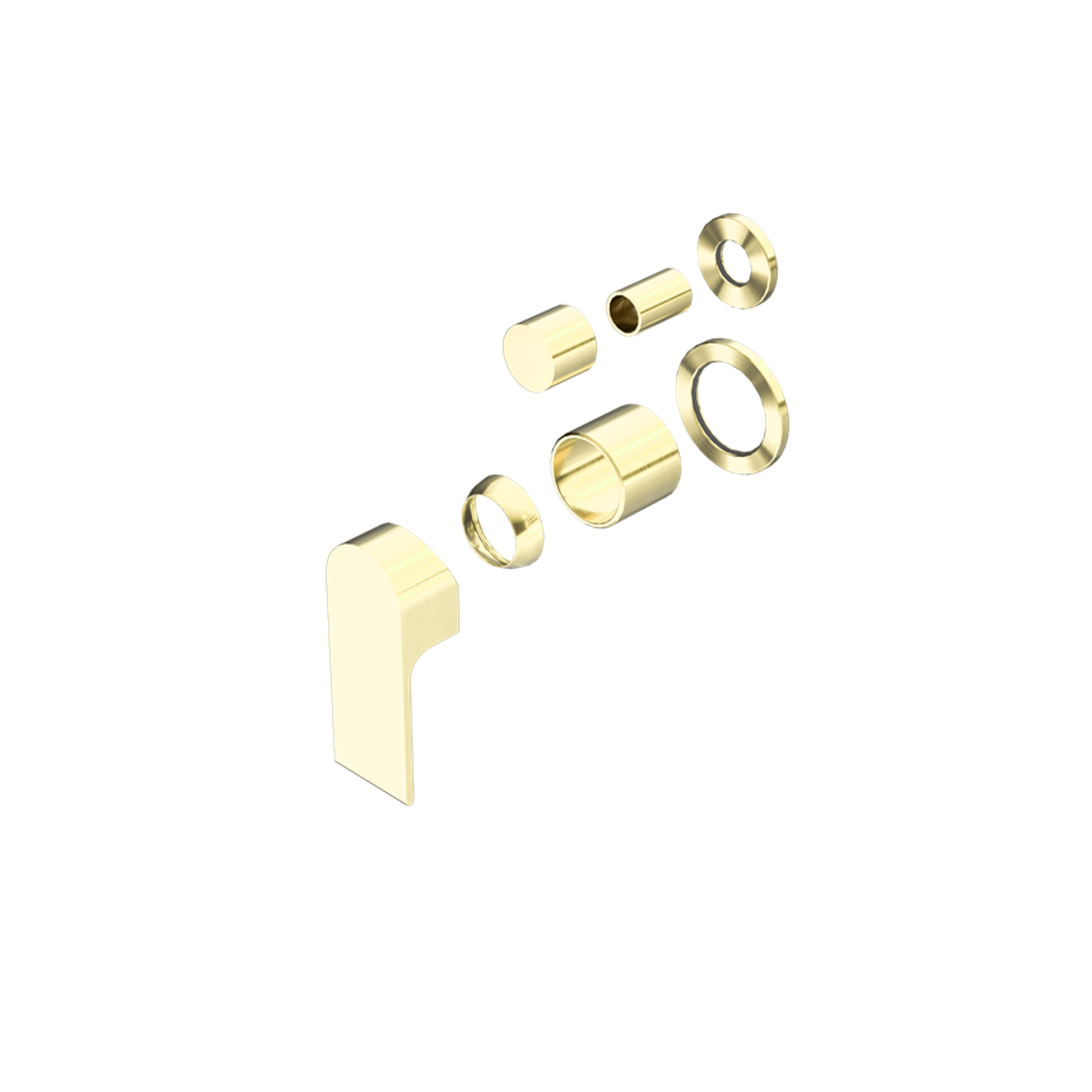 Bianca Shower Mixer & Divertor Back Plate | Brushed Gold gallery detail image