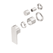 Bianca Shower Mixer & Divertor Back Plate | Brushed Nickel gallery detail image