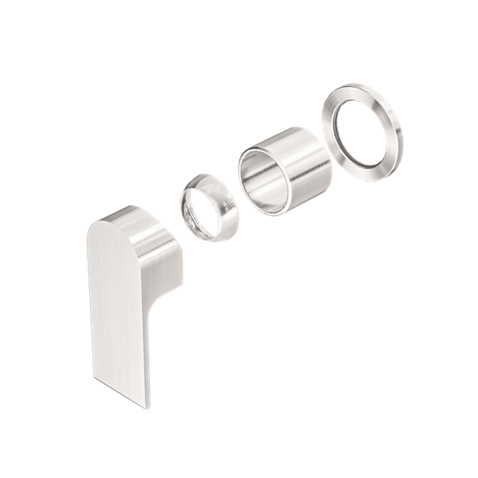Bianca Shower Mixer 60mm Plate Trim Kits | Brushed Nickel gallery detail image
